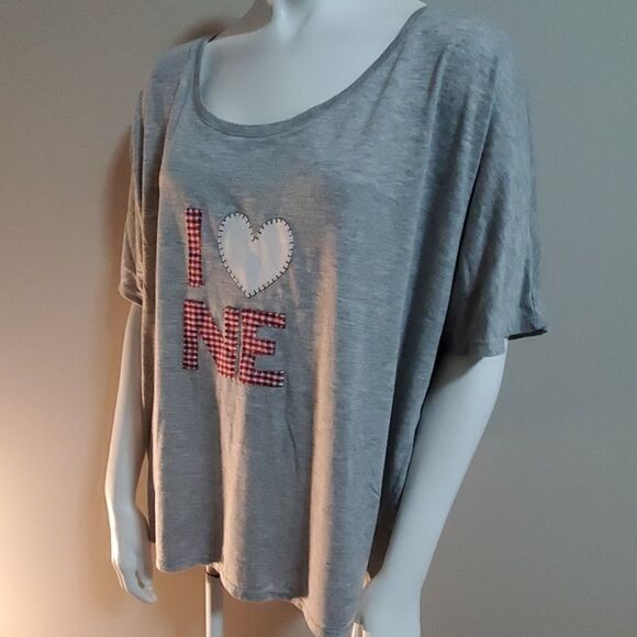 Bella Nebraska Gray Short Sleeve Tee (XL) - Picture 3 of 6